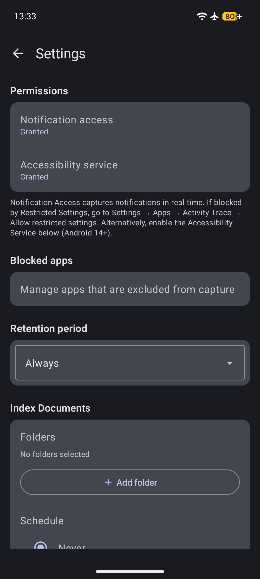 Activity Trace screenshot 4
