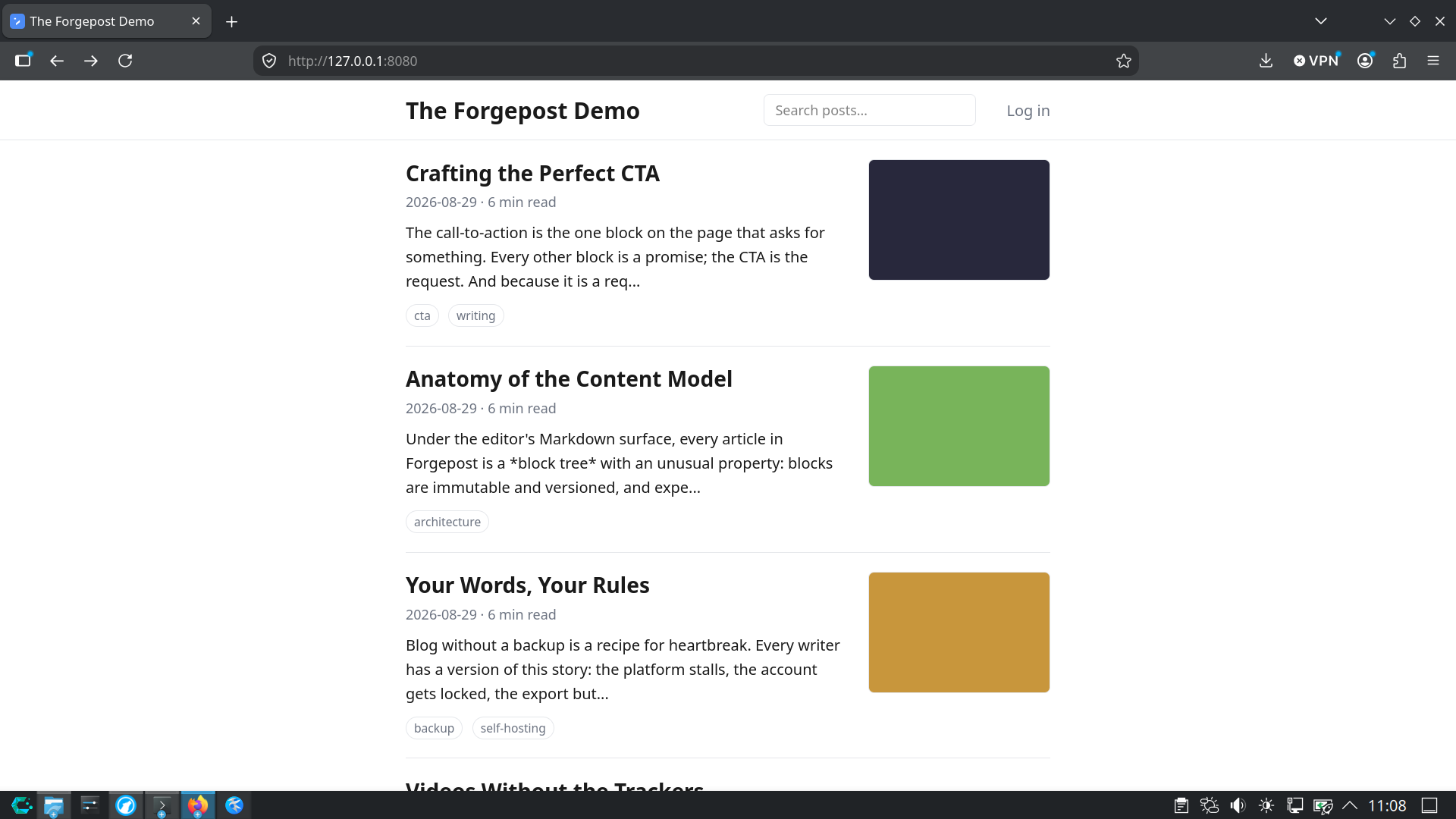 Forgepost: A Self-Hosted Blog Engine That Runs Experiments on Its Own Content